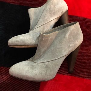 Grey suede Cole Haan booties size 9.5